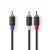 Nedis CABW24000AT30 RCA dugó - 2x RCA dugó, mélynyomó kábel, 3m