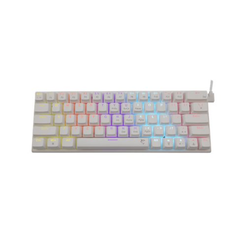 WHITE SHARK WAKIZASHI-2/W/BL-HU, GK-002223V2-W/BL-HU magyar fehér mechanikus gamer billentyűzet